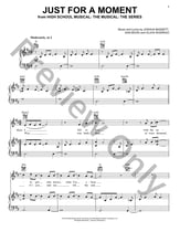 Just For A Moment piano sheet music cover